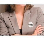 Badge laser Avery adhésif blanc Ø 51 mm - Boîte de 240