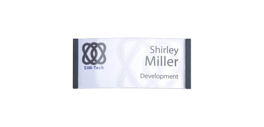 Badge Polar Avery avec aimant 30 x 70 mm - Paquet de 10