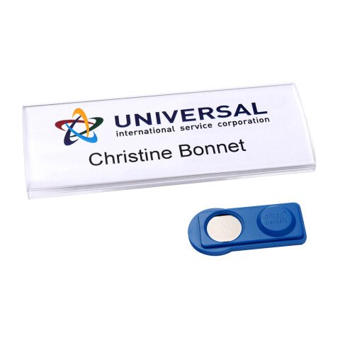 Namensschild Profil Avery mit Magnet 27 x 75 mm - Box von 10