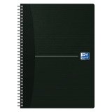 Cahier spirale Oxford Smart Black Essentials A4 21 x 29,7 cm petits carreaux 180 pages