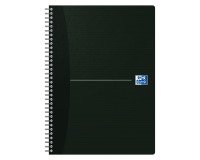 Cahier spirale Oxford Smart Black Essentials A4 21 x 29,7 cm - petits carreaux - 180 pages