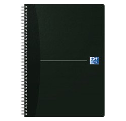 Notebook spiral binding Oxford Smart Black Essentials A4 21 x 29,7 cm small squares 180 pages