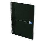 Cahier spirale Oxford Smart Black Essentials A4 21 x 29,7 cm - petits carreaux - 180 pages