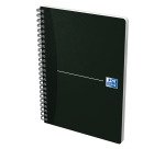 Cahier spirale Oxford Smart Black Essentials A5 14,8 x 21 cm - petits carreaux - 180 pages