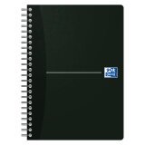 Notebook spiral Oxford Smart Black Essentials A5 14,8 x 21 cm small squares 180 pages