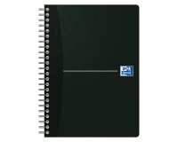 Heft mit Spiralbindung Oxford Smart Black Essentials A5 14,8 x 21 cm kleine Karos 180 Seiten
