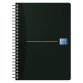 Cahier spirale Oxford Smart Black Essentials A5 14,8 x 21 cm petits carreaux 180 pages