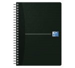 Cahier spirale Oxford Smart Black Essentials A5 14,8 x 21 cm - petits carreaux - 180 pages
