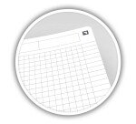 Cahier spirale Oxford Smart Black Essentials A4 21 x 29,7 cm - petits carreaux - 180 pages