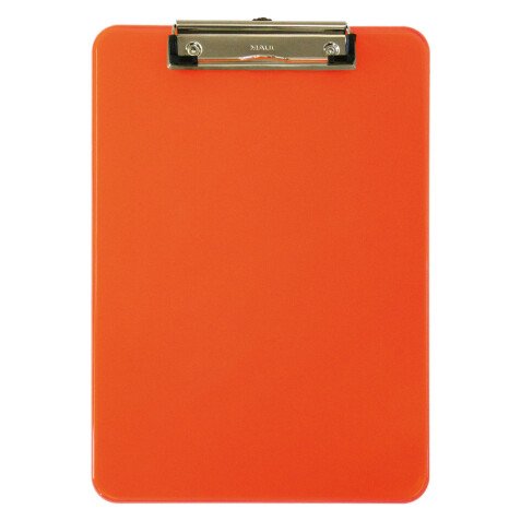 Klemmbrett A4 durchsichtiges Plastik Neon 31,8 x 22,6 cm 
