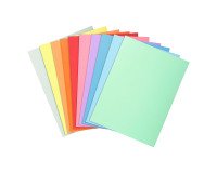 Chemise qualité supérieure 210 g Exacompta 24 x 32 cm couleur - Paquet de 10