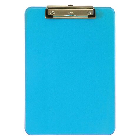Porte-bloc A4 plastique translucide Néon 31,8 x 22,6 cm