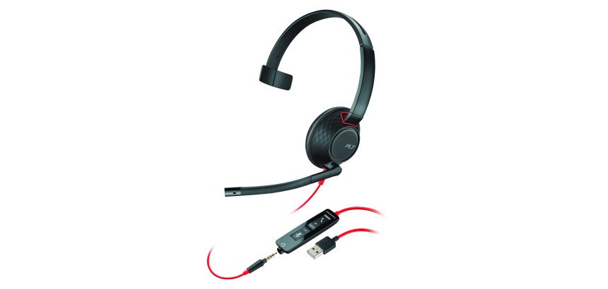 Casque filaire Plantronics Blackwire C5210 1 écouteur