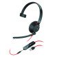 Casque filaire Plantronics Blackwire C5210 1 écouteur