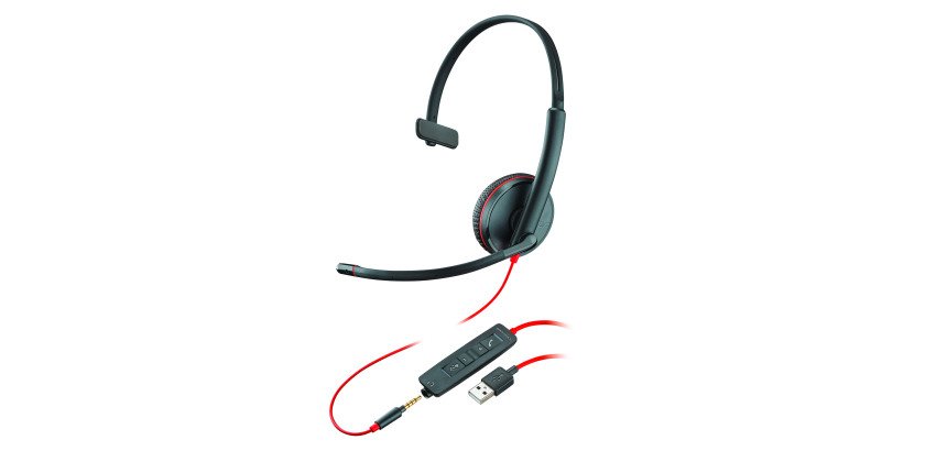 Casque filaire Plantronics Blackwire C3215 1 écouteur