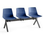 Chaises sur poutre métal Occa assise polypropylène