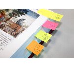 Marque-pages papier couleurs Info Notes