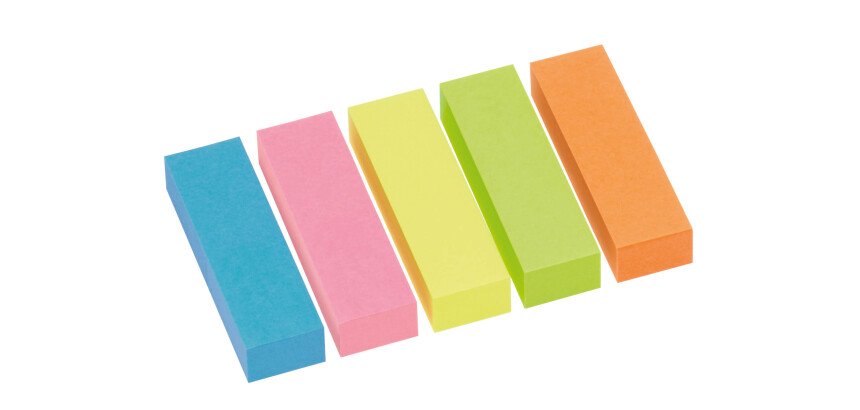 Marque-pages papier couleurs Info Notes