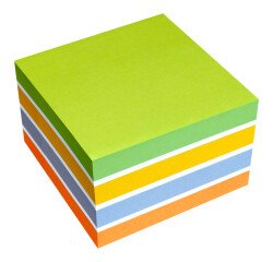 Colored notes Spring 75 x 75 mm - block of 450 sheets