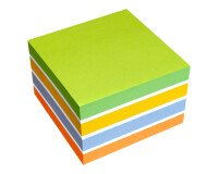 Gekleurde notes Spring 75 x 75 mm - blok met 450 vellen 