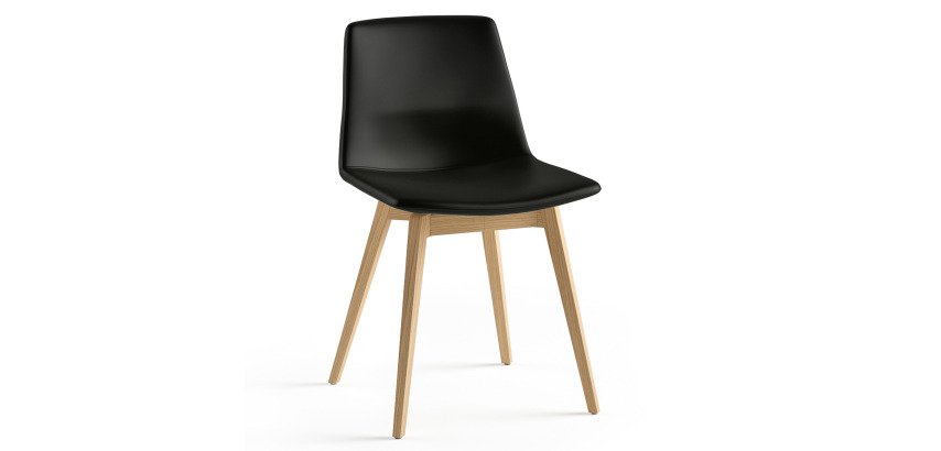 Chaise OCCA en simili cuir non feu