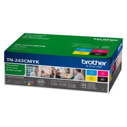 Brother TN 243 Pack 4 Tonerkartuschen 1 x schwarz  und 3 x Farben für Laserdrucker 