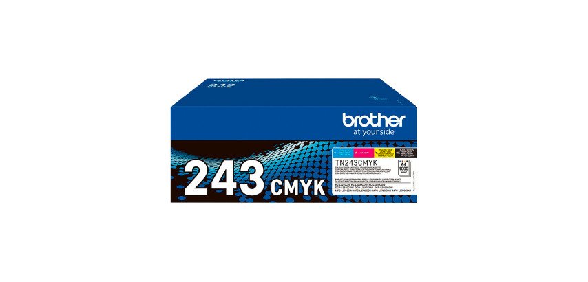Brother TN243 Pack 4 toners 1 noir + 3 couleurs pour imprimante laser