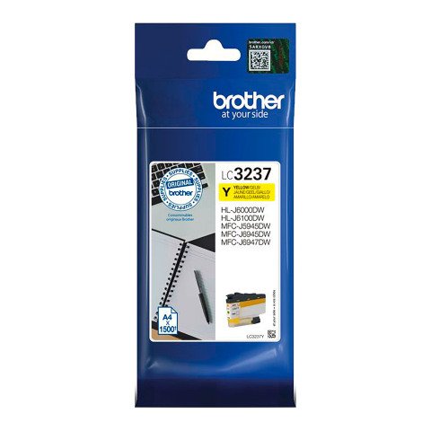 Brother LC3237Y cartucho original alta capacidad amarillo (1500 páginas)