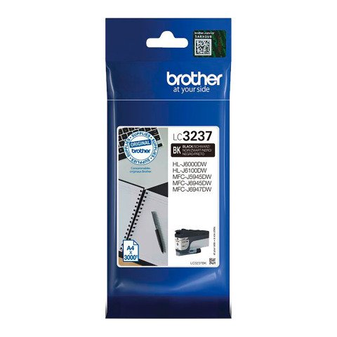 Brother LC3237BK cartucho original negro alta capacidad (3000 páginas)