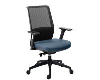 Office chair Atlas mesh back blue
