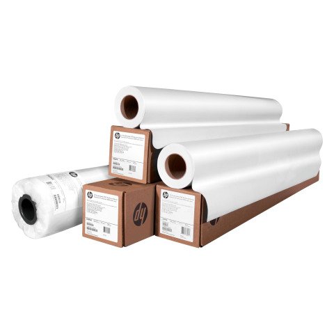 Rollo de papel para plotter universal HP (Q1396A) - 0,61 x 45,7 m - 80 g