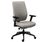 Chaise de bureau Prega tissu avec accoudoirs réglables 3D