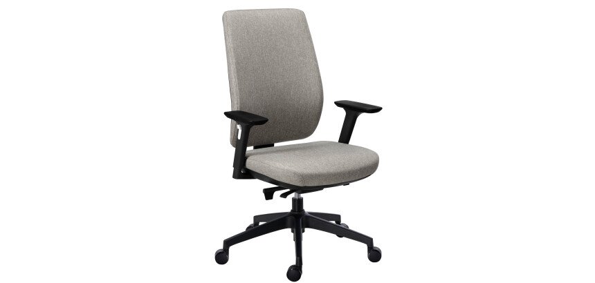 Chaise de bureau Prega tissu avec accoudoirs réglables 3D