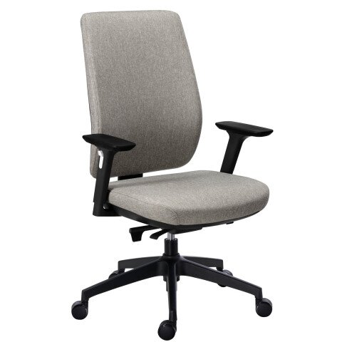 Sillón de oficina Atlas con reposabrazos regulables 3D - Gris