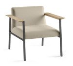 Fauteuil Vado piètement anthracite