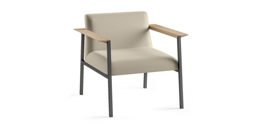 Fauteuil Vado piètement anthracite