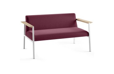 Zetel Vado 2 plaatsen - onderstel wit