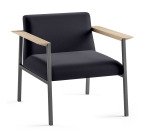Fauteuil Vado piètement anthracite
