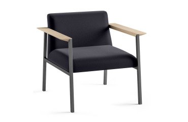 Fauteuil Vado piètement anthracite