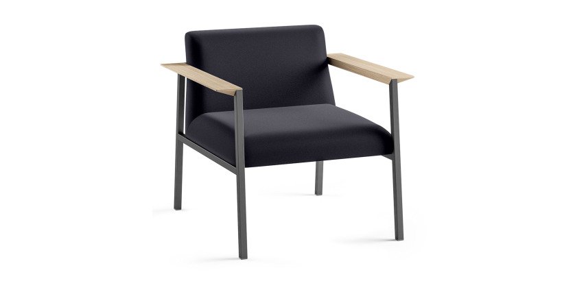 Fauteuil Vado piètement anthracite
