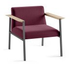 Fauteuil Vado piètement anthracite