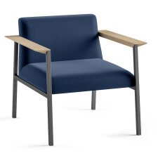 Fauteuil Vado piètement anthracite