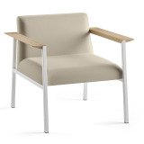 Fauteuil Vado piétement blanc