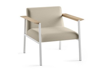 Fauteuil Vado piétement blanc