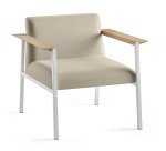 Fauteuil Vado piétement blanc