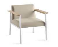 Fauteuil Vado piétement blanc