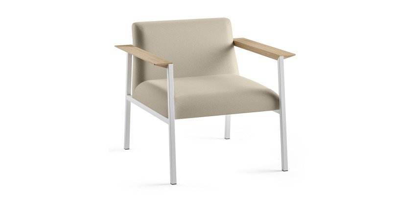 Fauteuil Vado piétement blanc