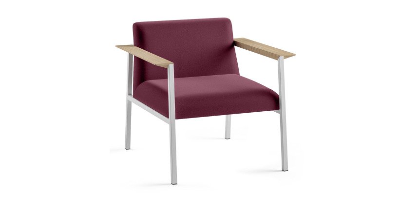 Fauteuil Vado piétement blanc