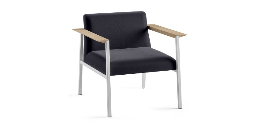 Fauteuil Vado piétement blanc