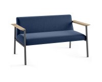 Zetel Vado 2 plaatsen - onderstel antraciet